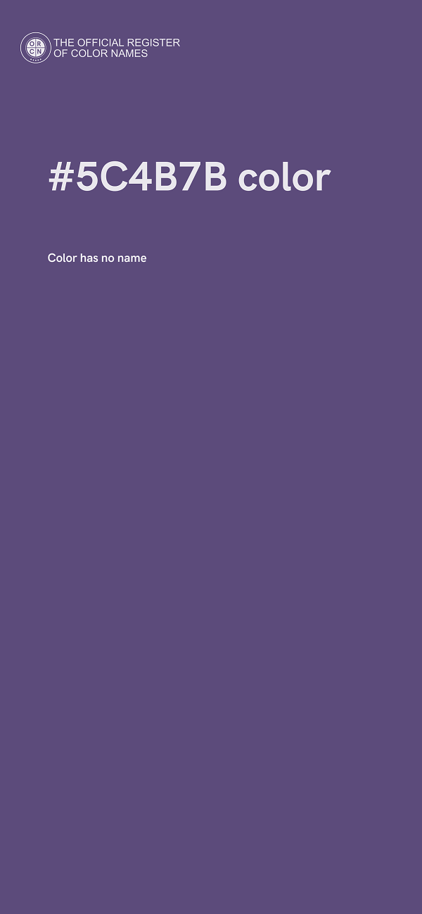 #5C4B7B color image