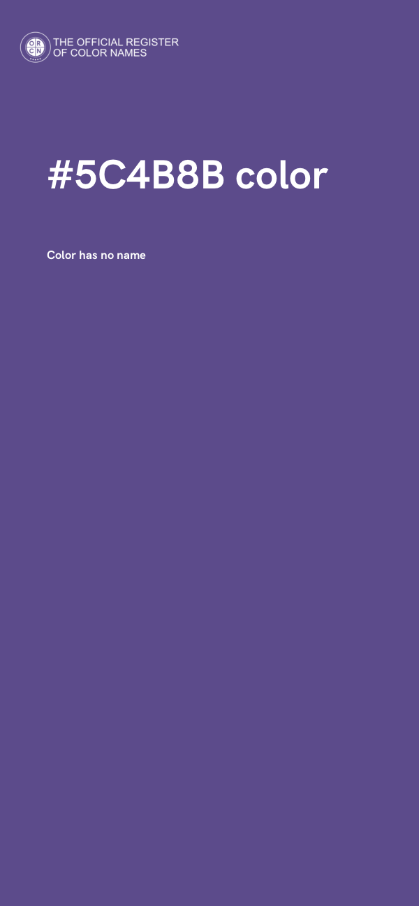 #5C4B8B color image