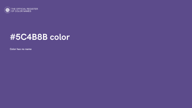 #5C4B8B color image