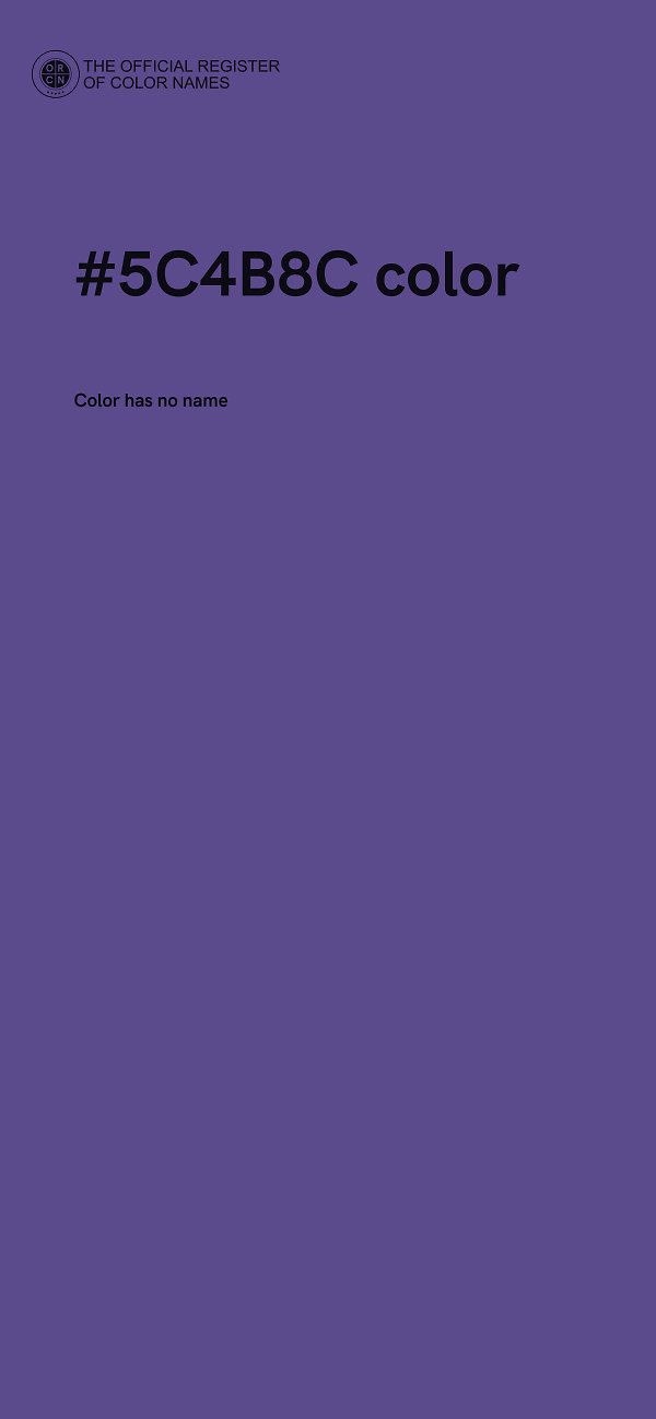 #5C4B8C color image