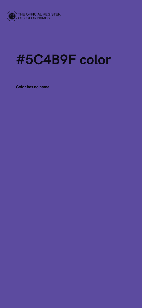 #5C4B9F color image
