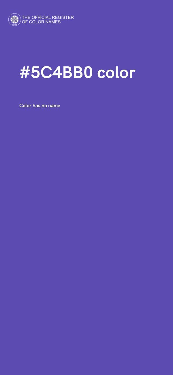 #5C4BB0 color image