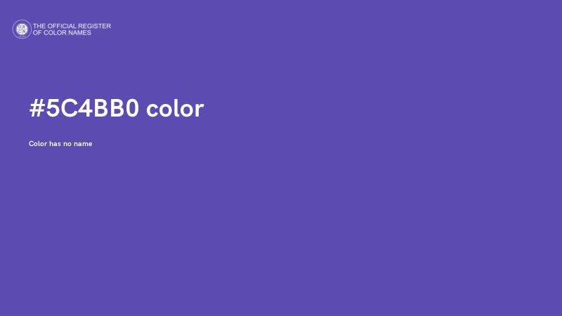 #5C4BB0 color image