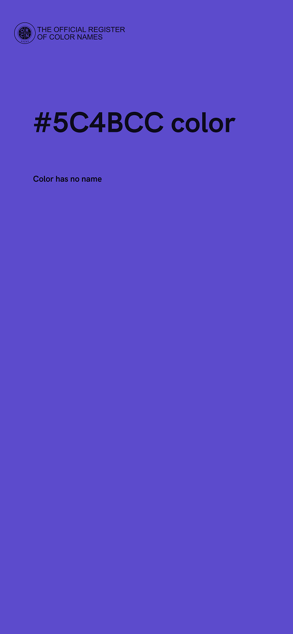 #5C4BCC color image