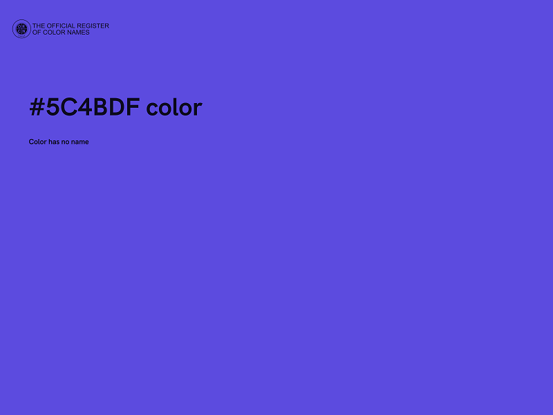 #5C4BDF color image