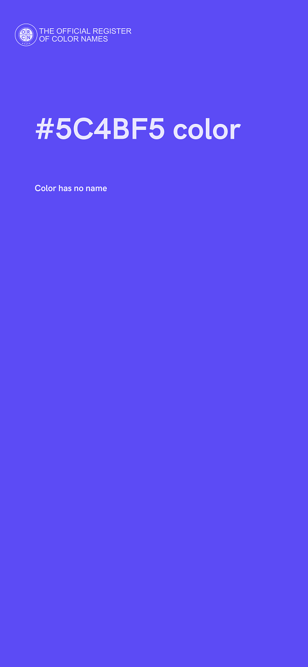#5C4BF5 color image