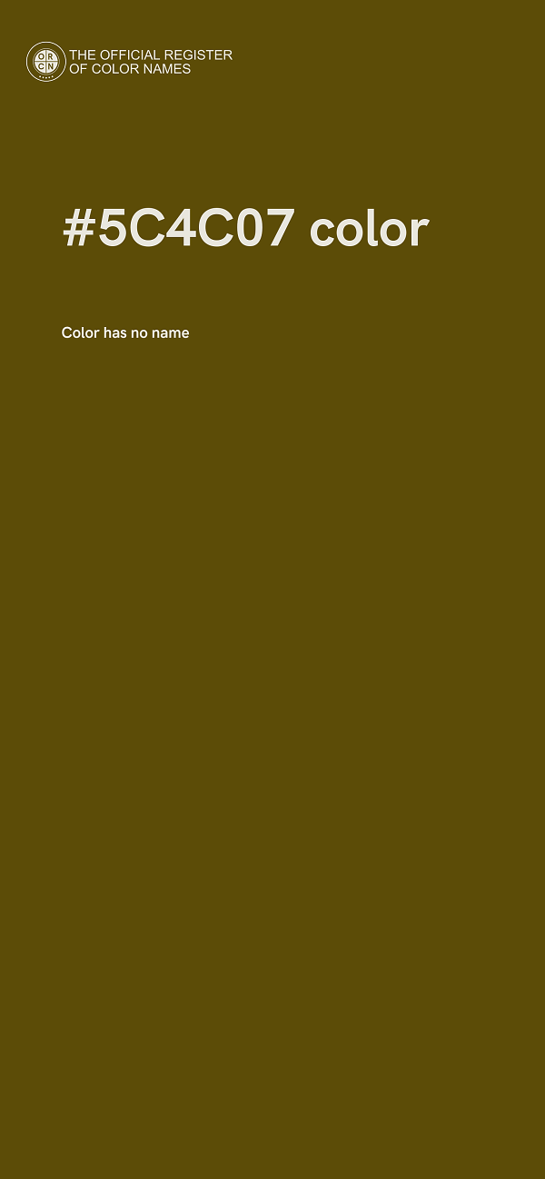 #5C4C07 color image