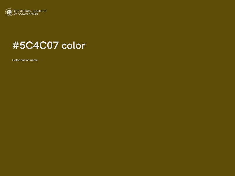 #5C4C07 color image