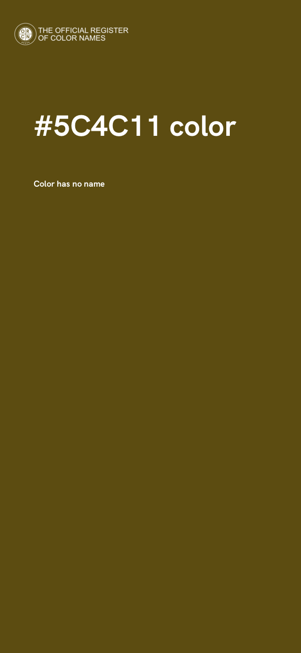 #5C4C11 color image