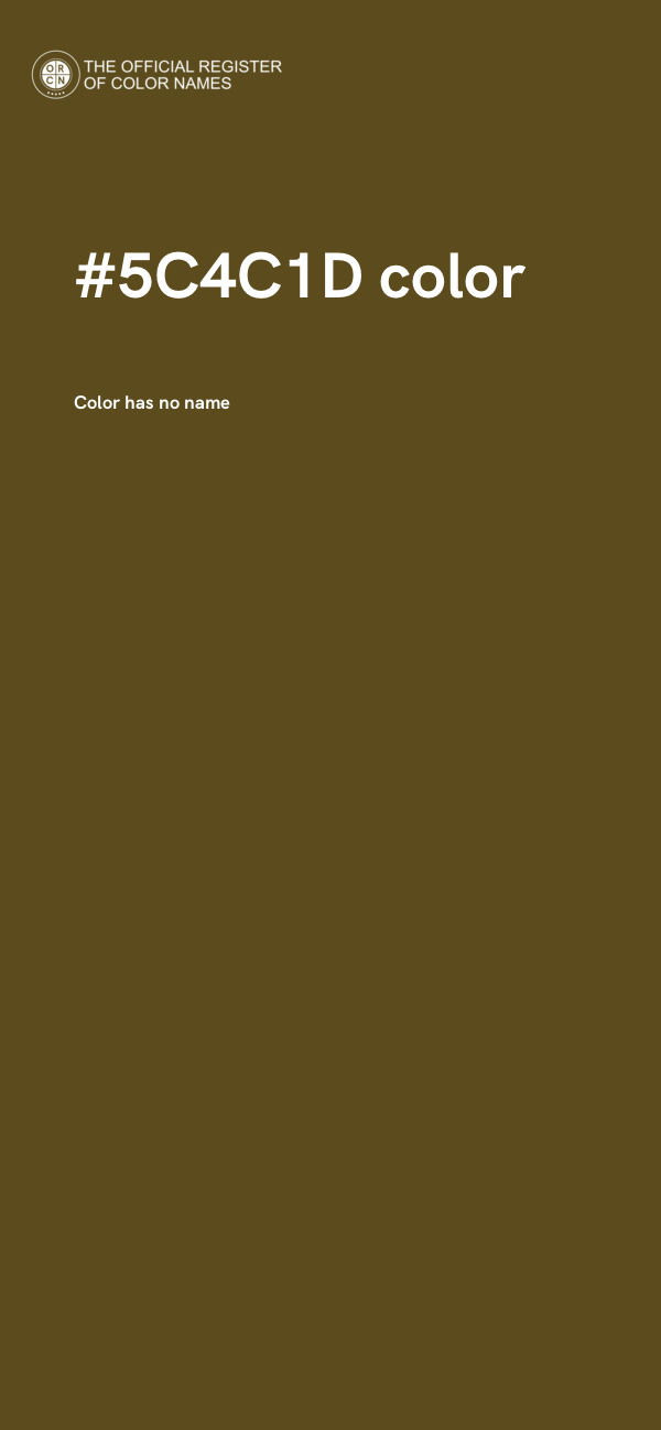 #5C4C1D color image