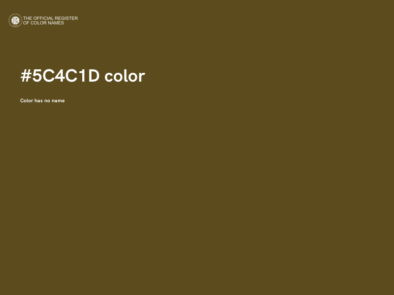 #5C4C1D color image