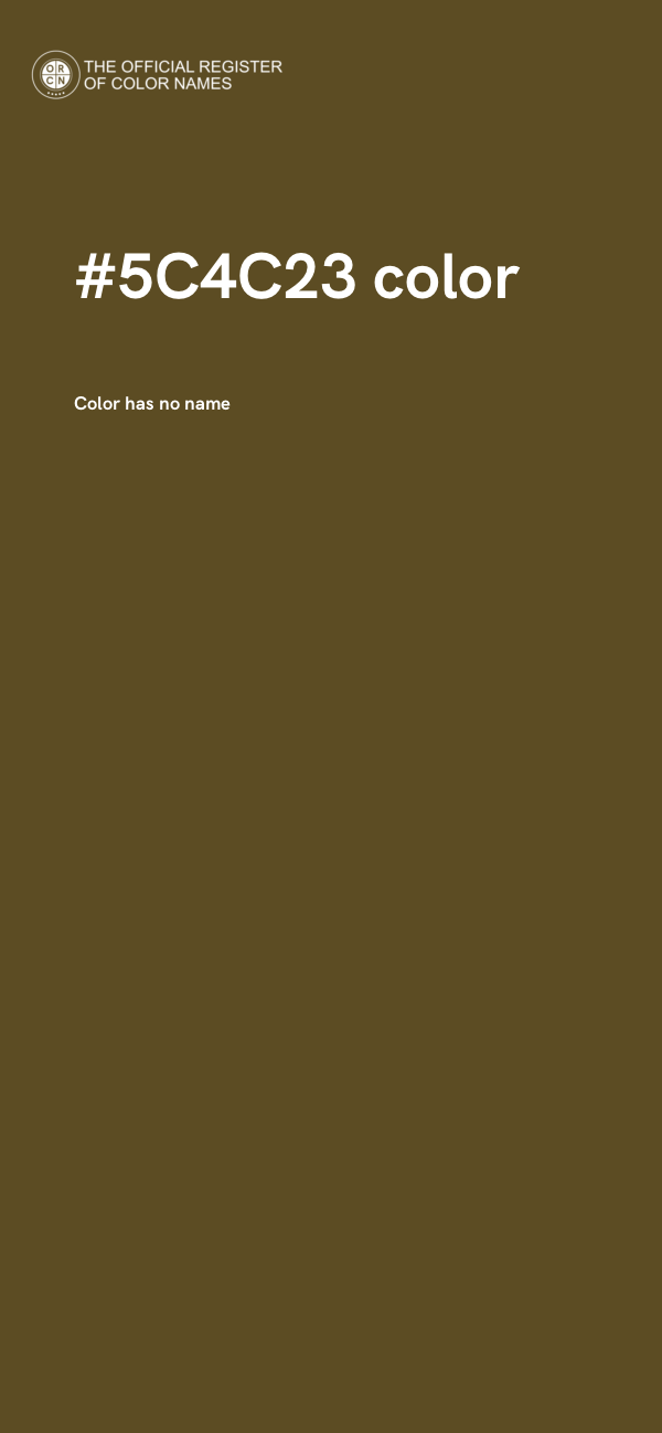 #5C4C23 color image