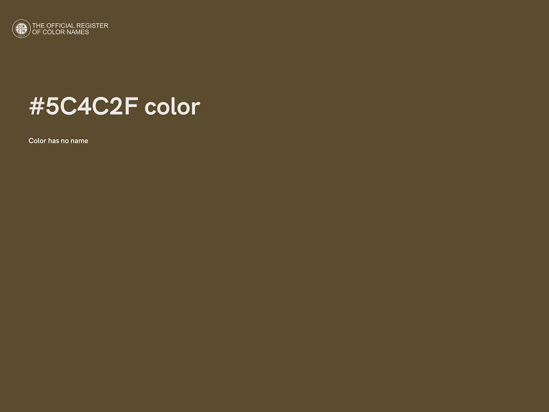 #5C4C2F color image