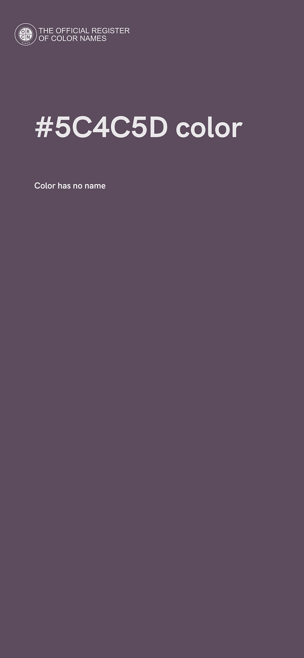 #5C4C5D color image