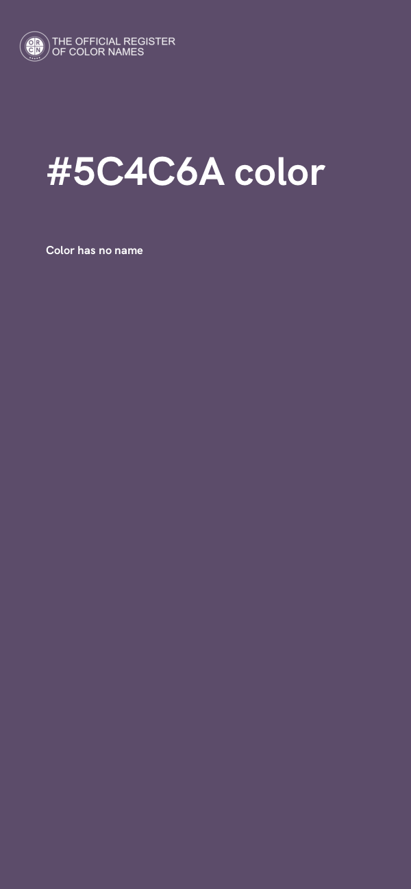 #5C4C6A color image