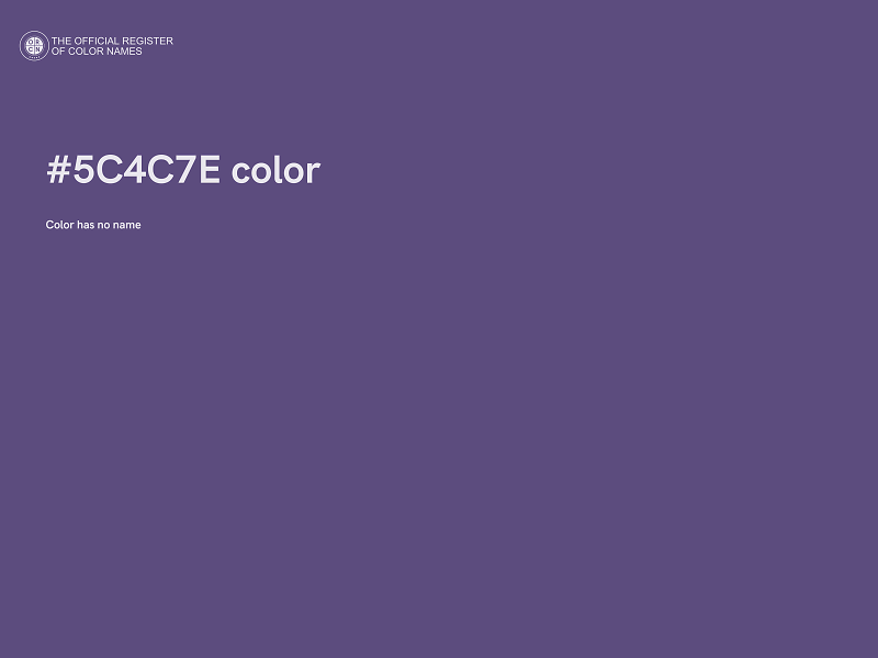 #5C4C7E color image