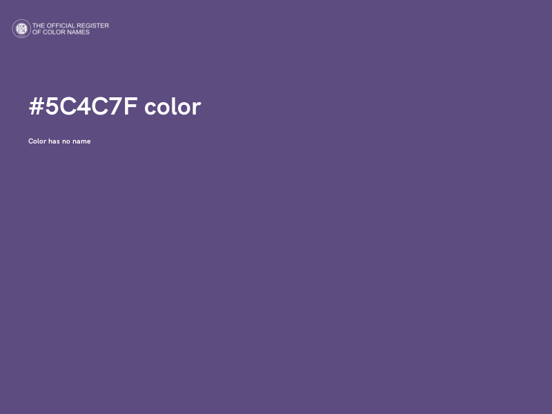 #5C4C7F color image