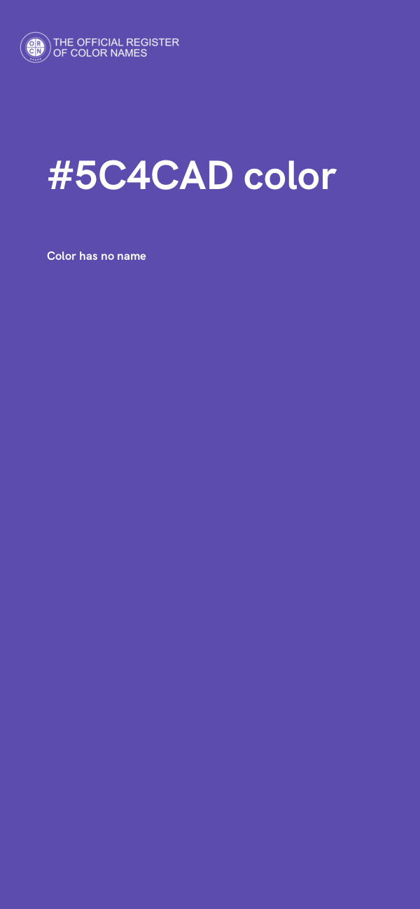 #5C4CAD color image