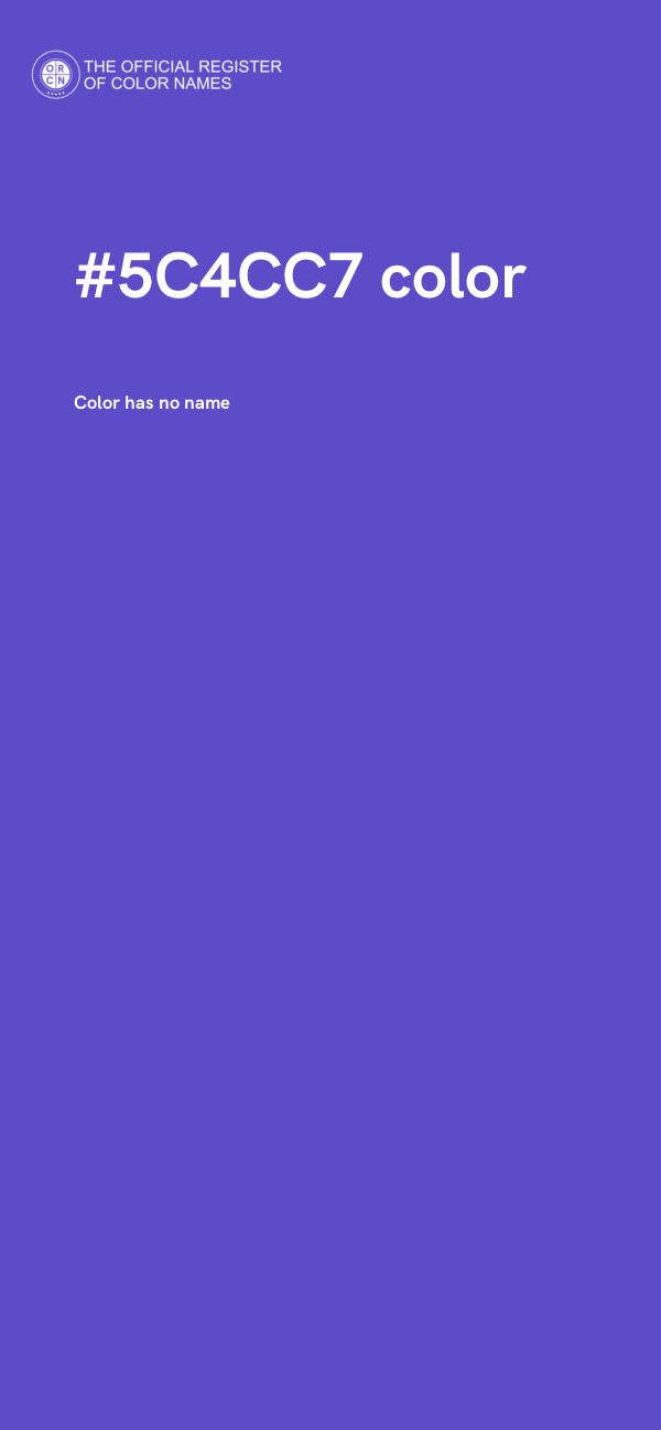 #5C4CC7 color image