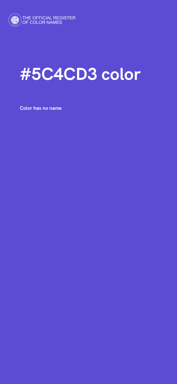 #5C4CD3 color image