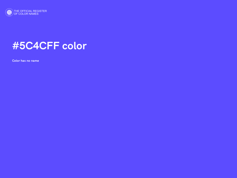 #5C4CFF color image