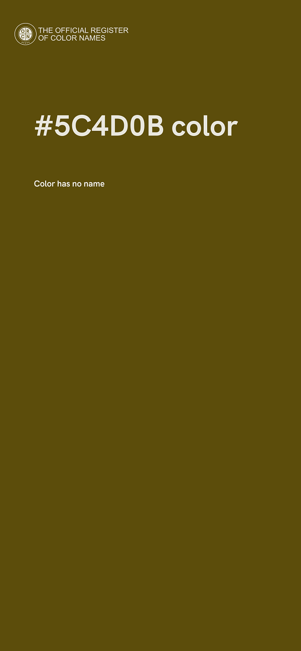#5C4D0B color image