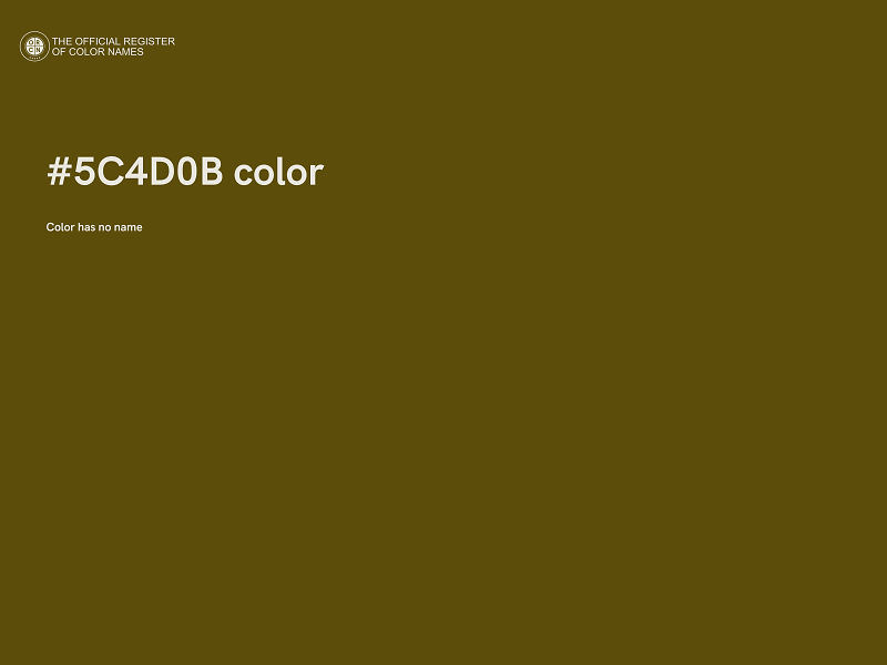 #5C4D0B color image