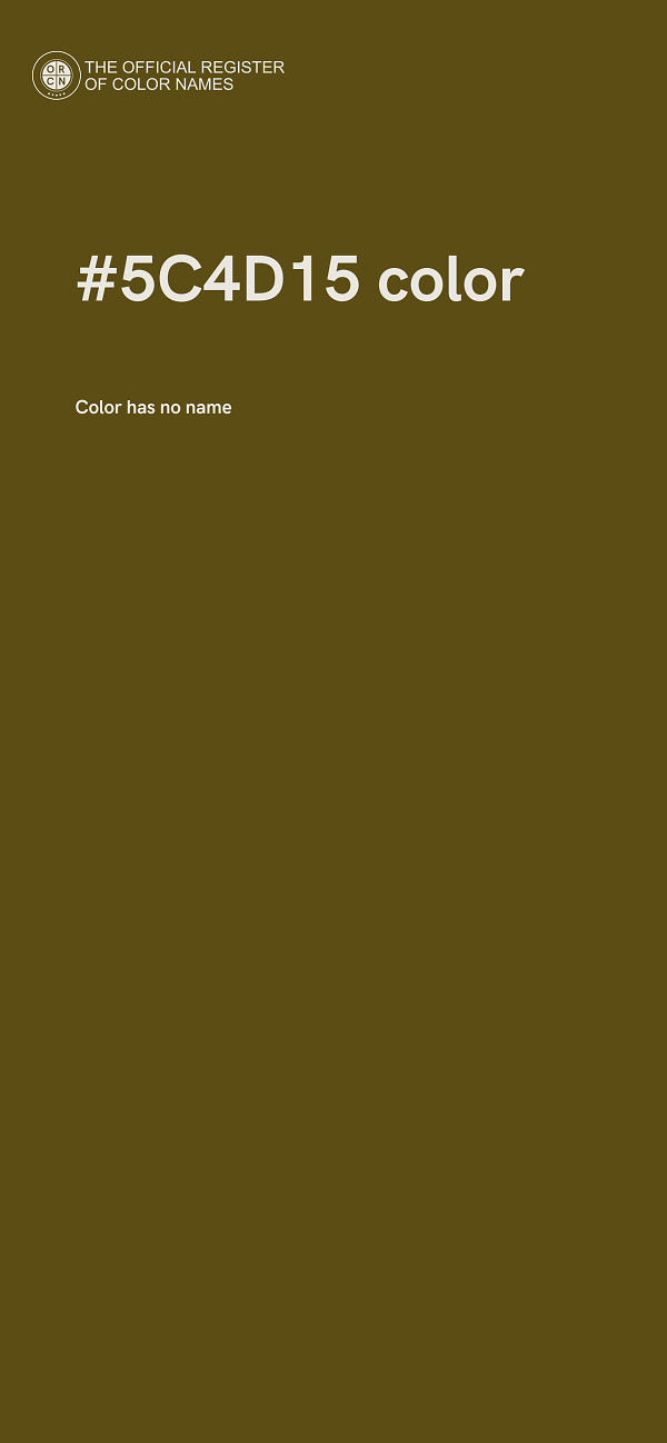 #5C4D15 color image