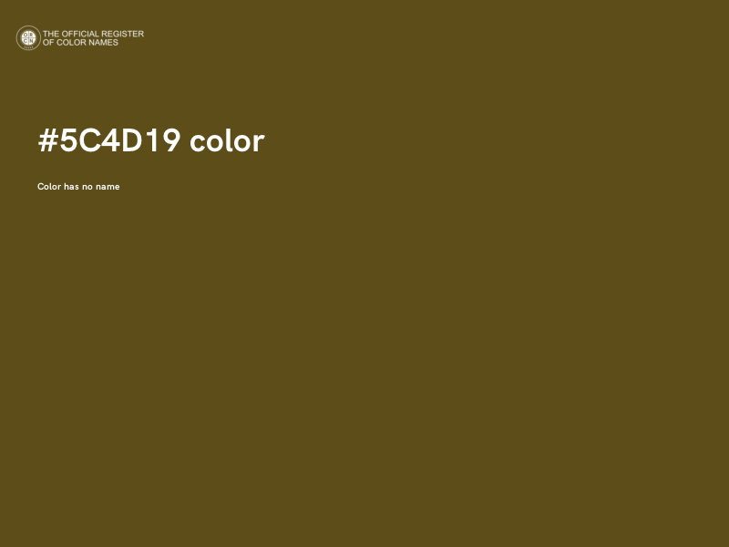 #5C4D19 color image
