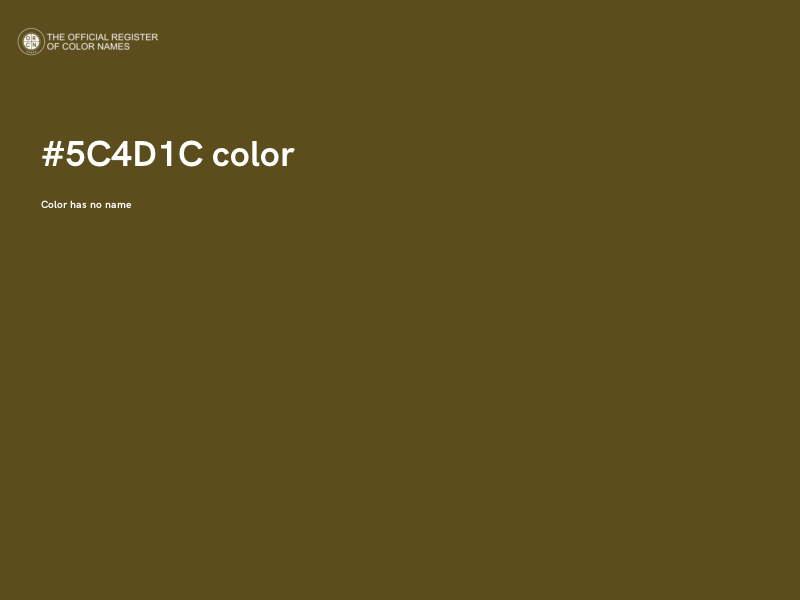 #5C4D1C color image