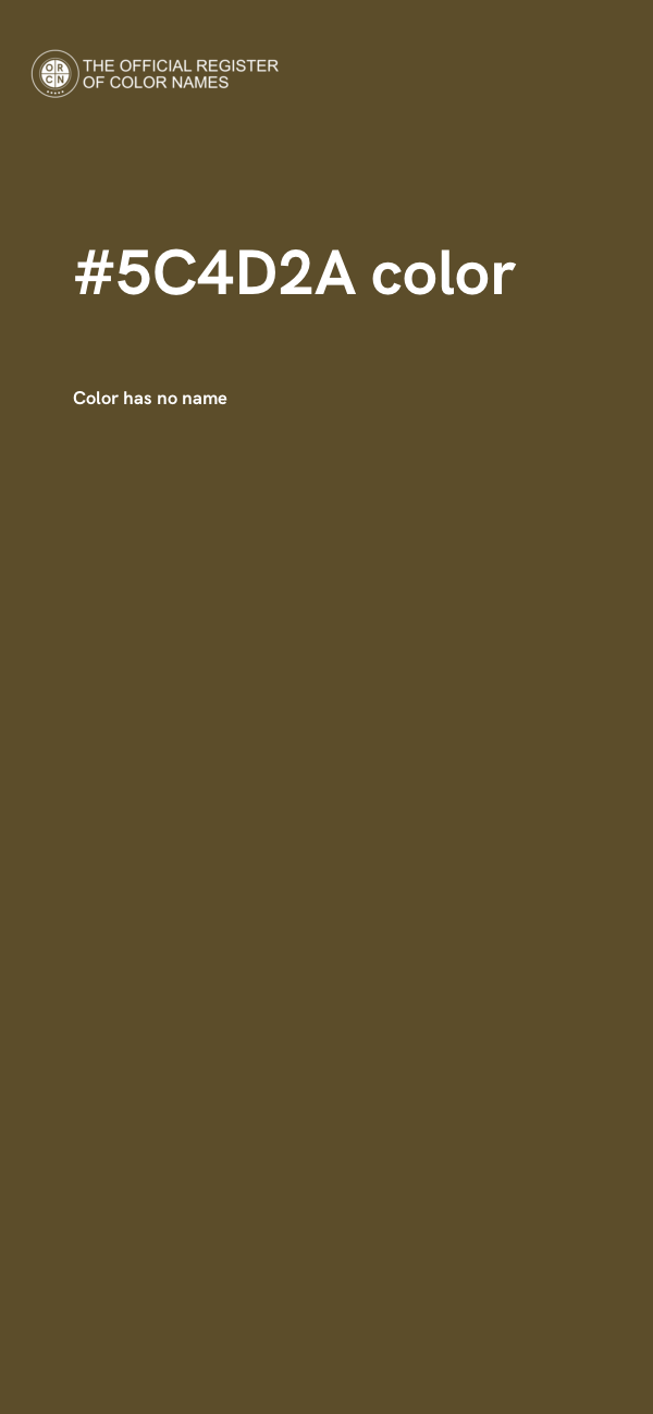 #5C4D2A color image