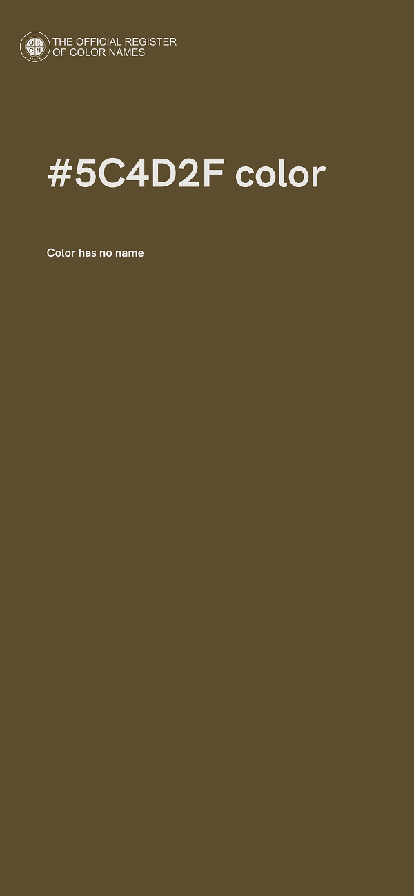 #5C4D2F color image
