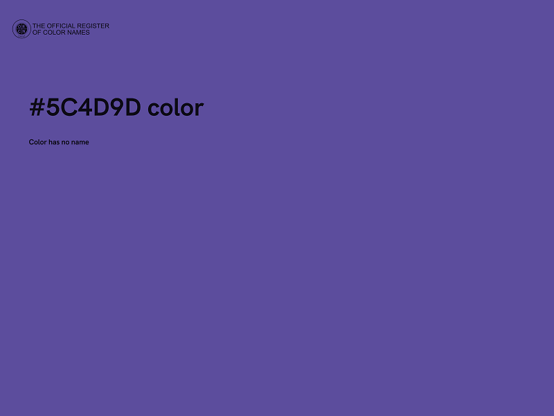 #5C4D9D color image