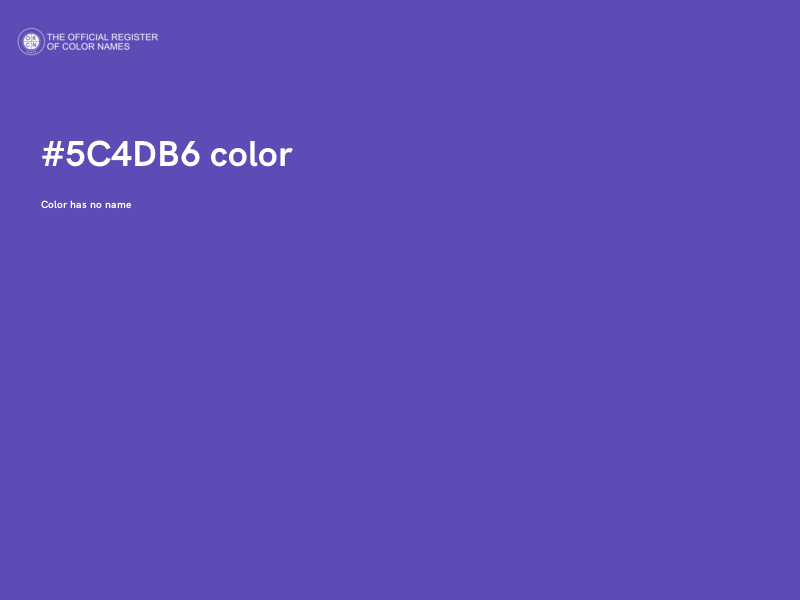 #5C4DB6 color image