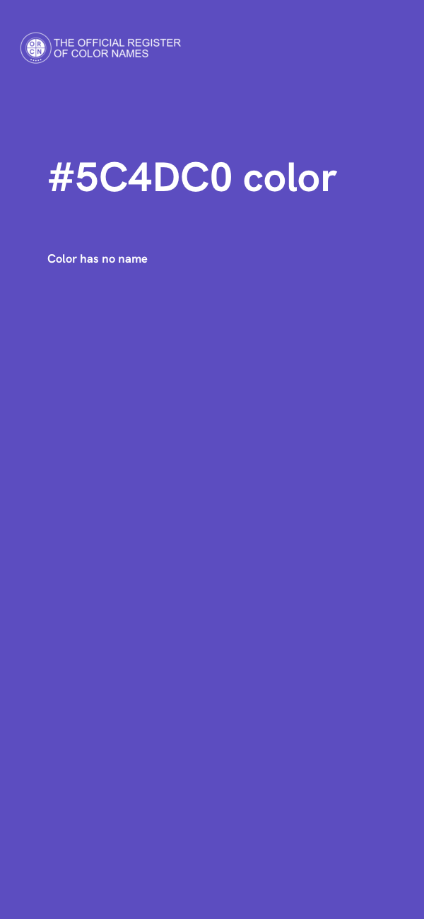 #5C4DC0 color image