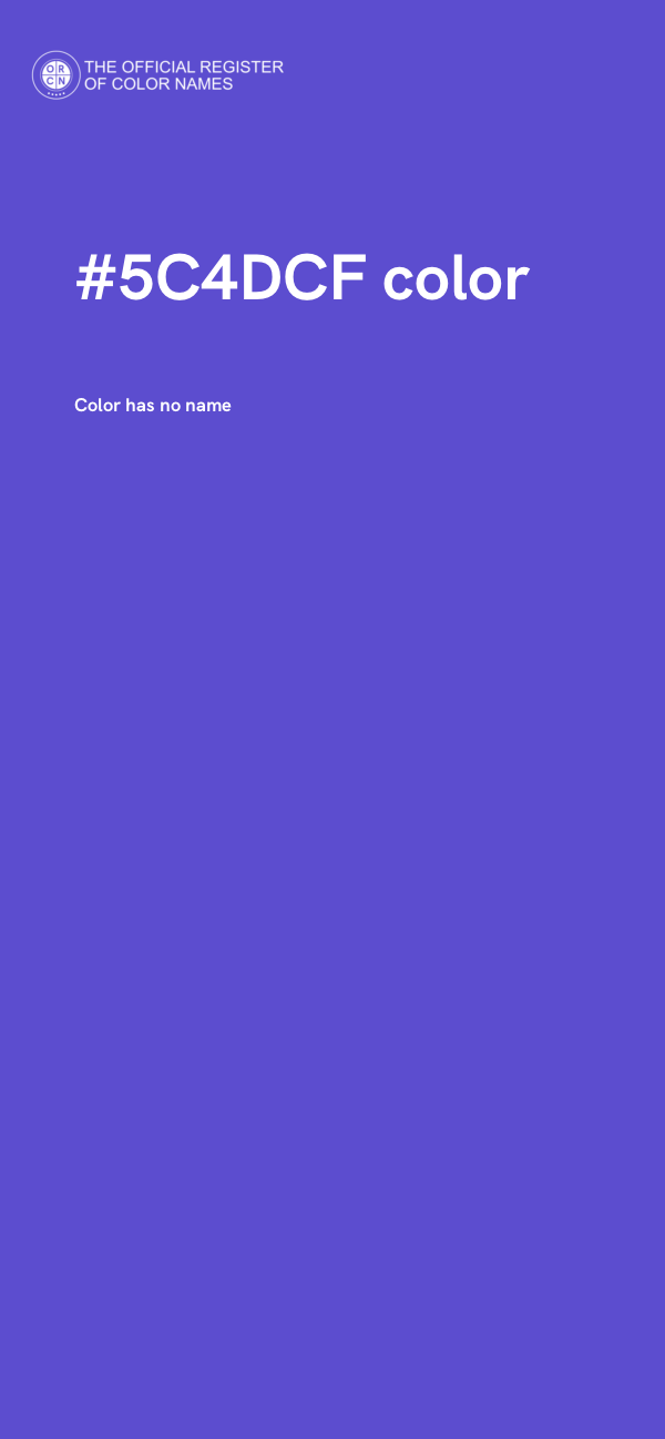 #5C4DCF color image