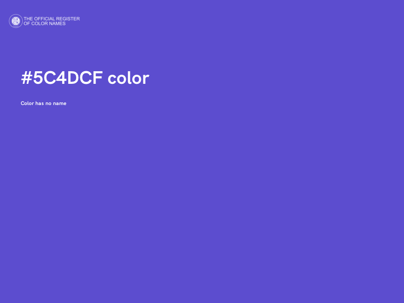 #5C4DCF color image