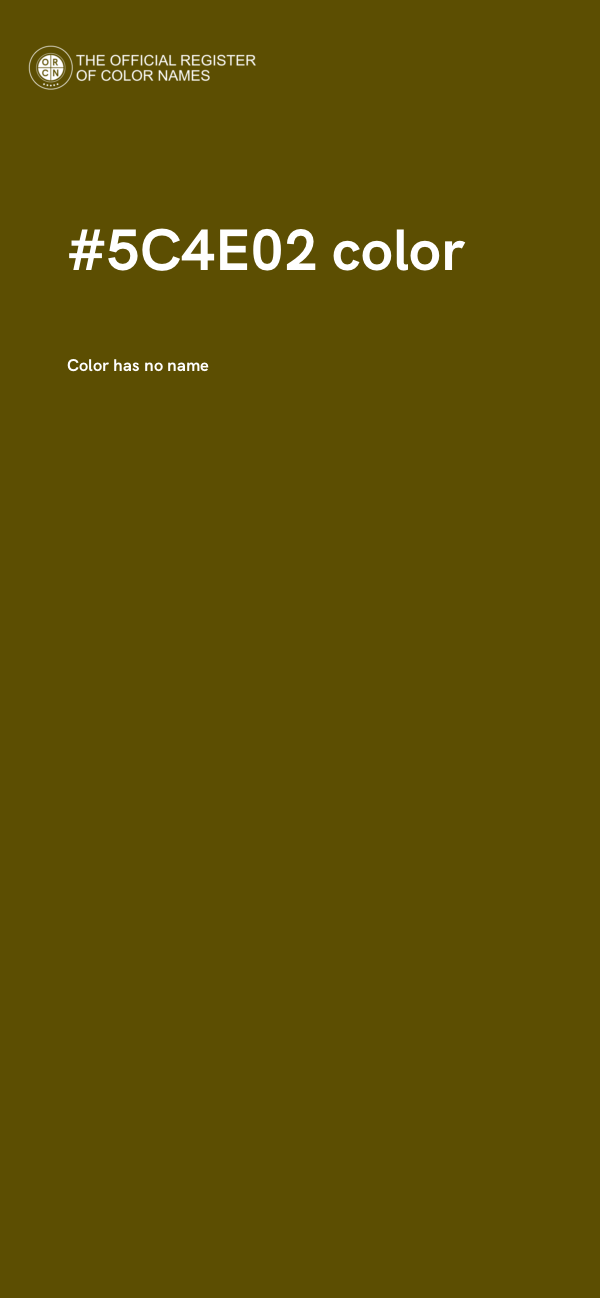 #5C4E02 color image