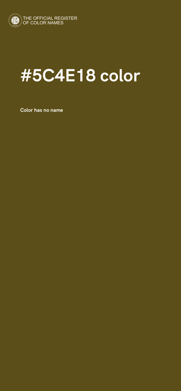 #5C4E18 color image