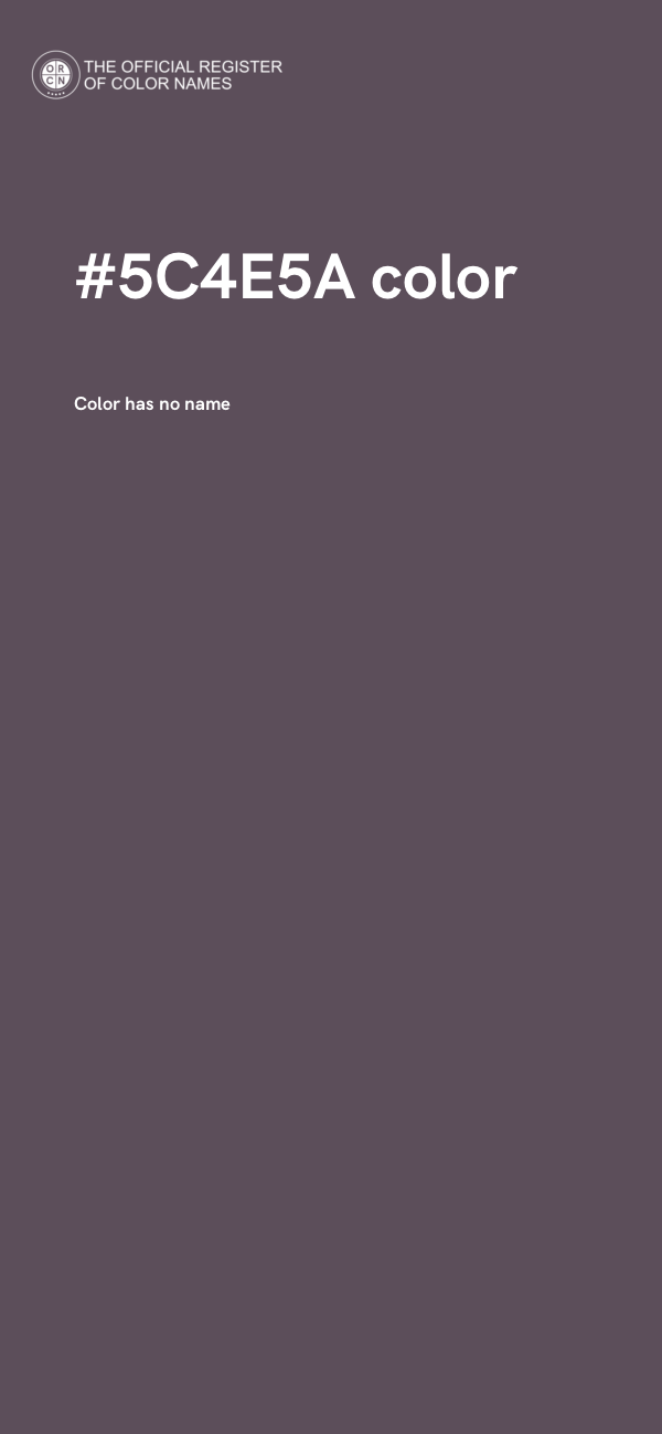#5C4E5A color image