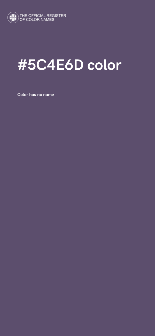#5C4E6D color image
