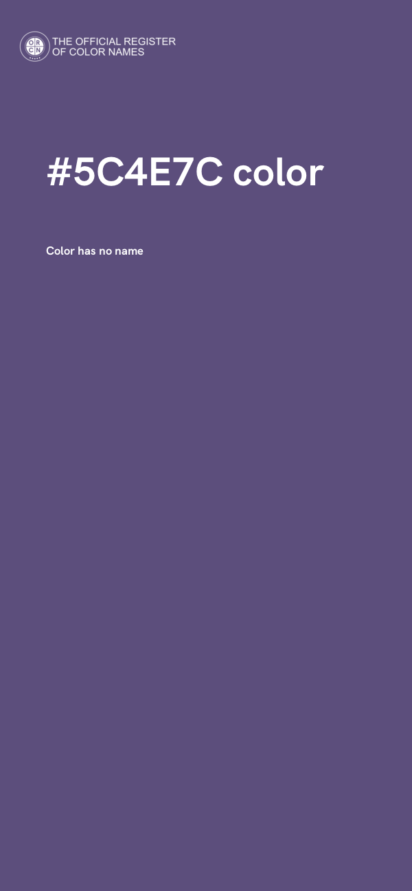 #5C4E7C color image