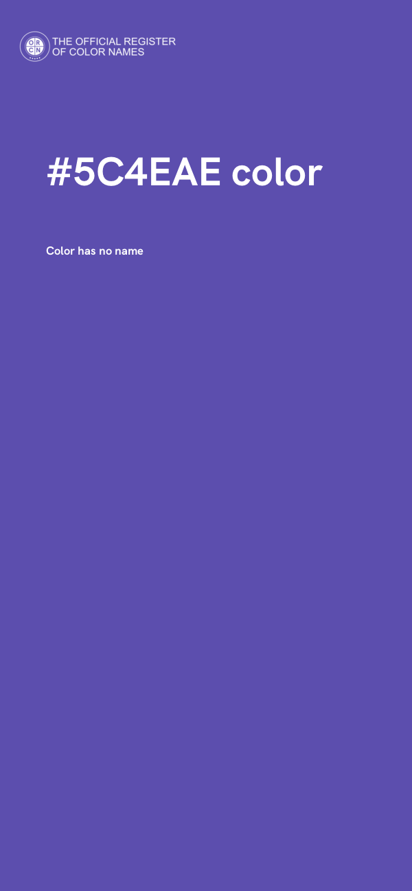 #5C4EAE color image