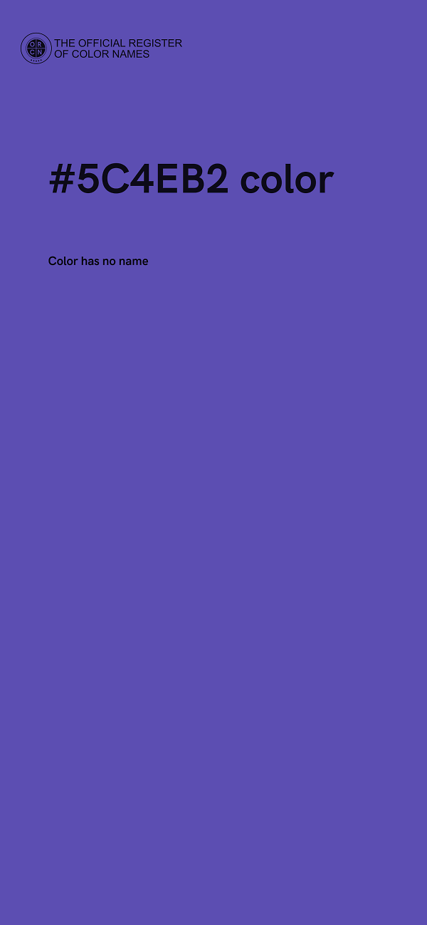 #5C4EB2 color image