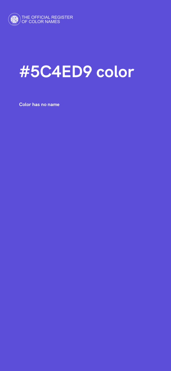 #5C4ED9 color image