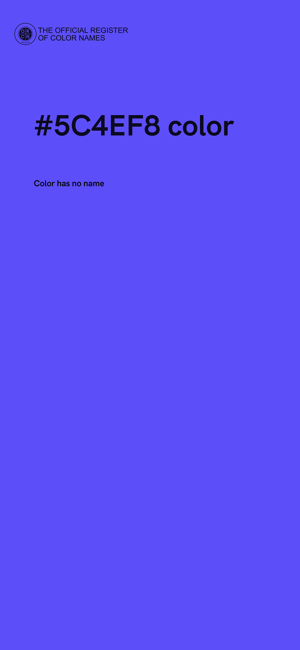 #5C4EF8 color image