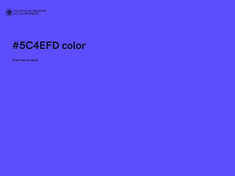 #5C4EFD color image