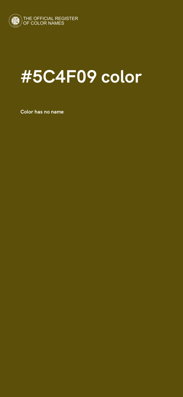 #5C4F09 color image