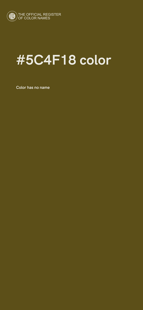 #5C4F18 color image