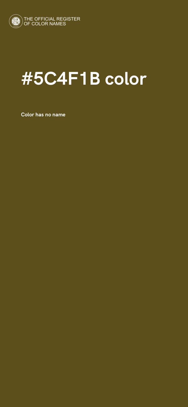#5C4F1B color image